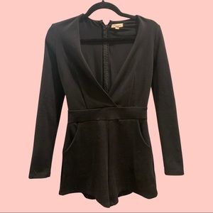 Urban outfitters plunging neck romper